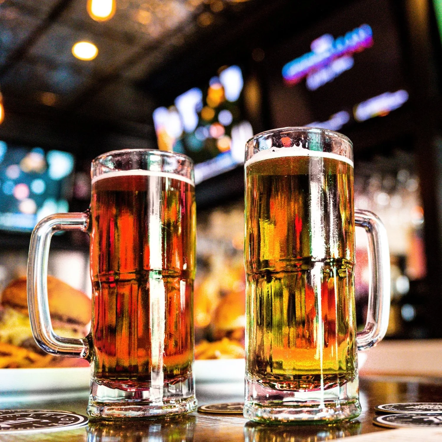 Cold drinks at the bar