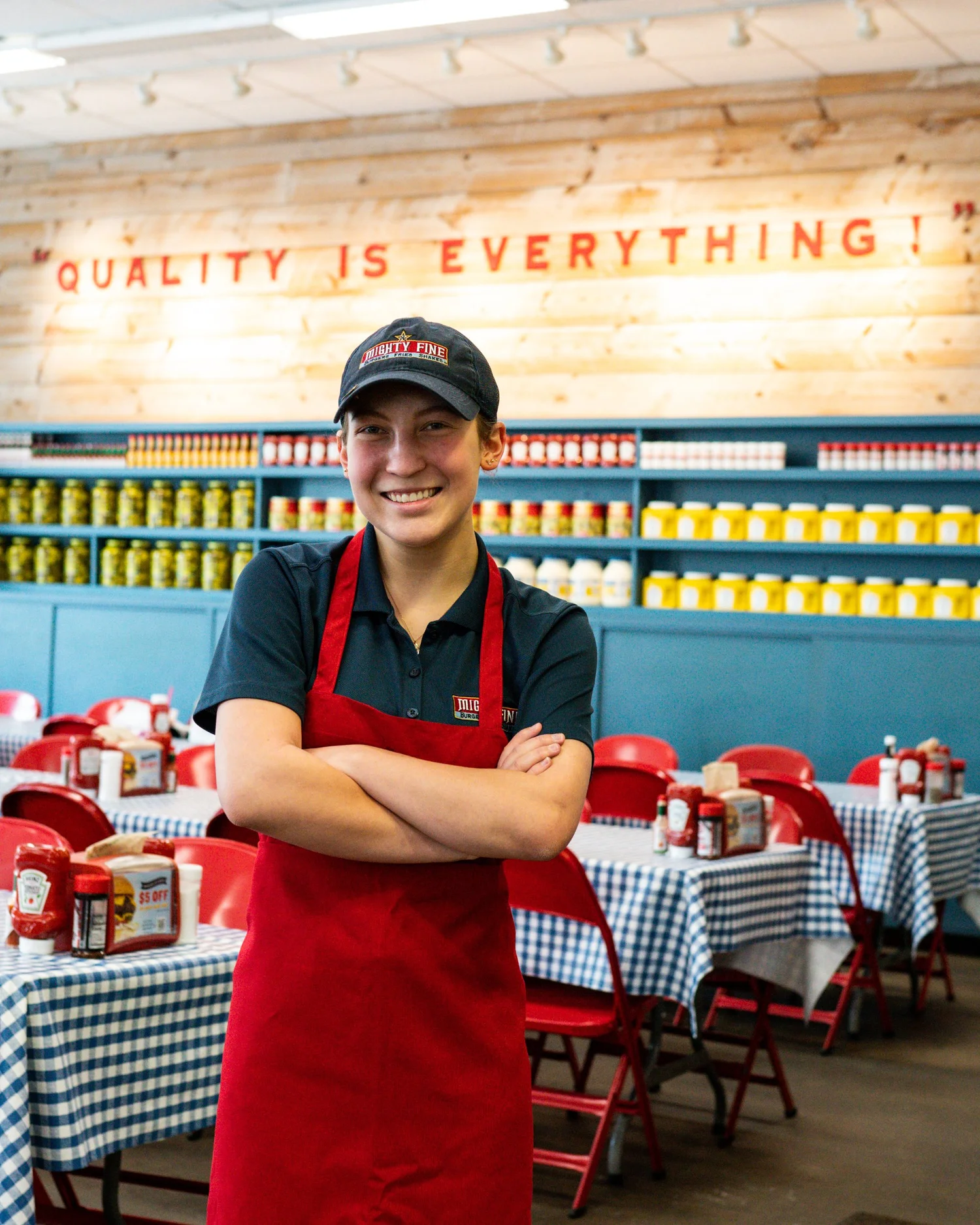 Mighty Fine Burgers team member